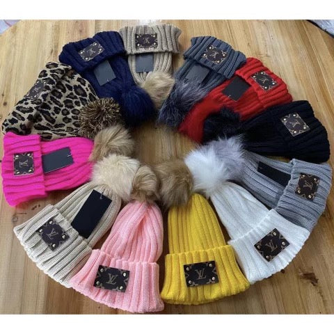 LV Dupe Beanies