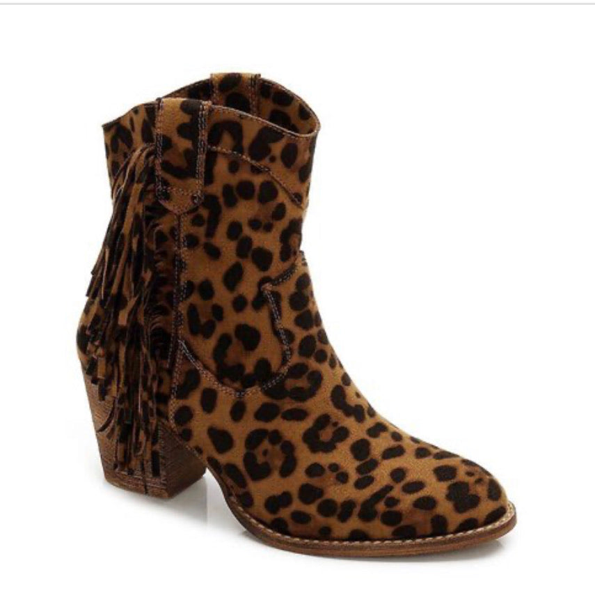 Leopard Print Booties