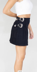 Buckle Down Skirt (2 colors)