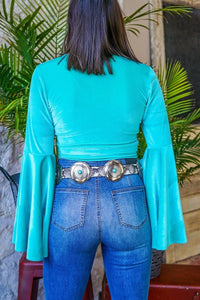 Snake Print Concho Belt