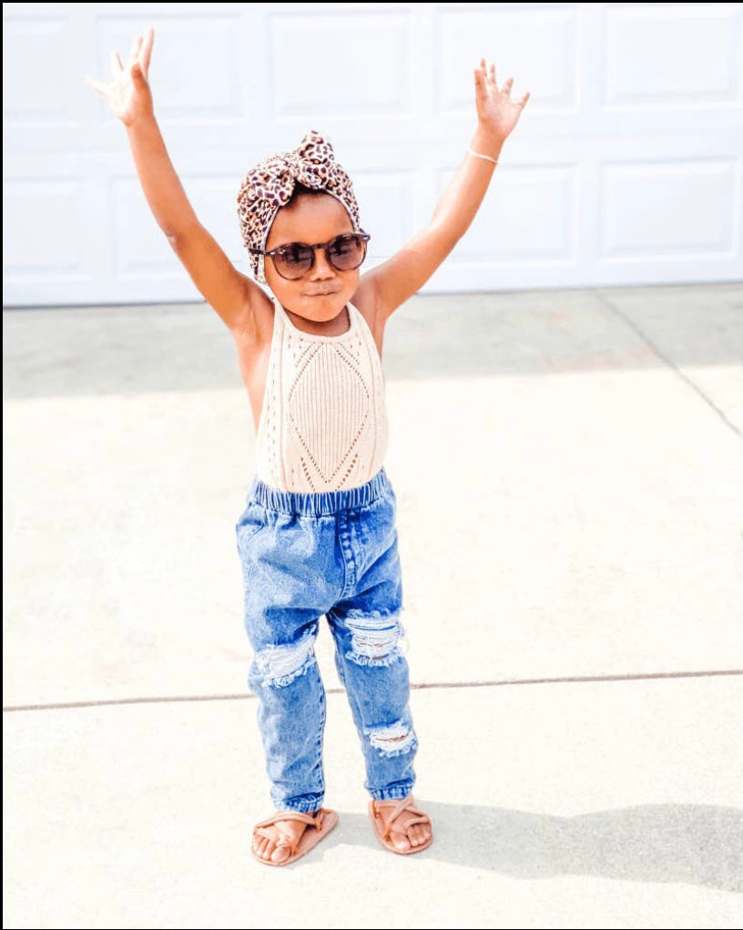 Childrens Distressed Denim Jeans