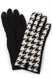 Houndstooth Gloves