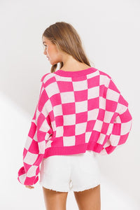 Checkered sweater