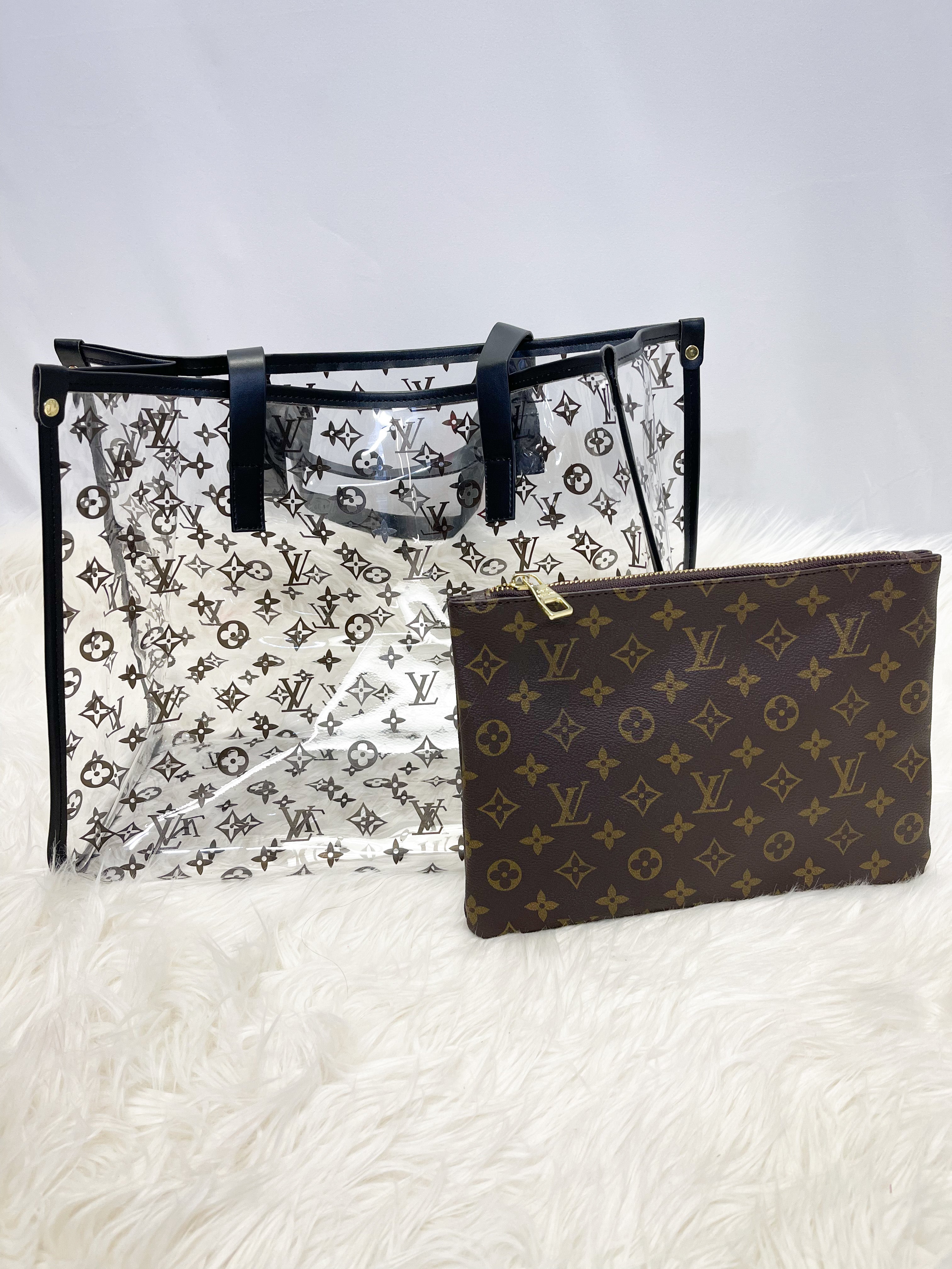 “Louie” Clear Bag & Clutch