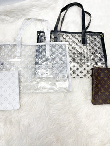 “Louie” Clear Bag & Clutch