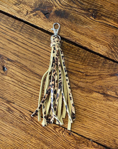 Cheetah Leather Tassel