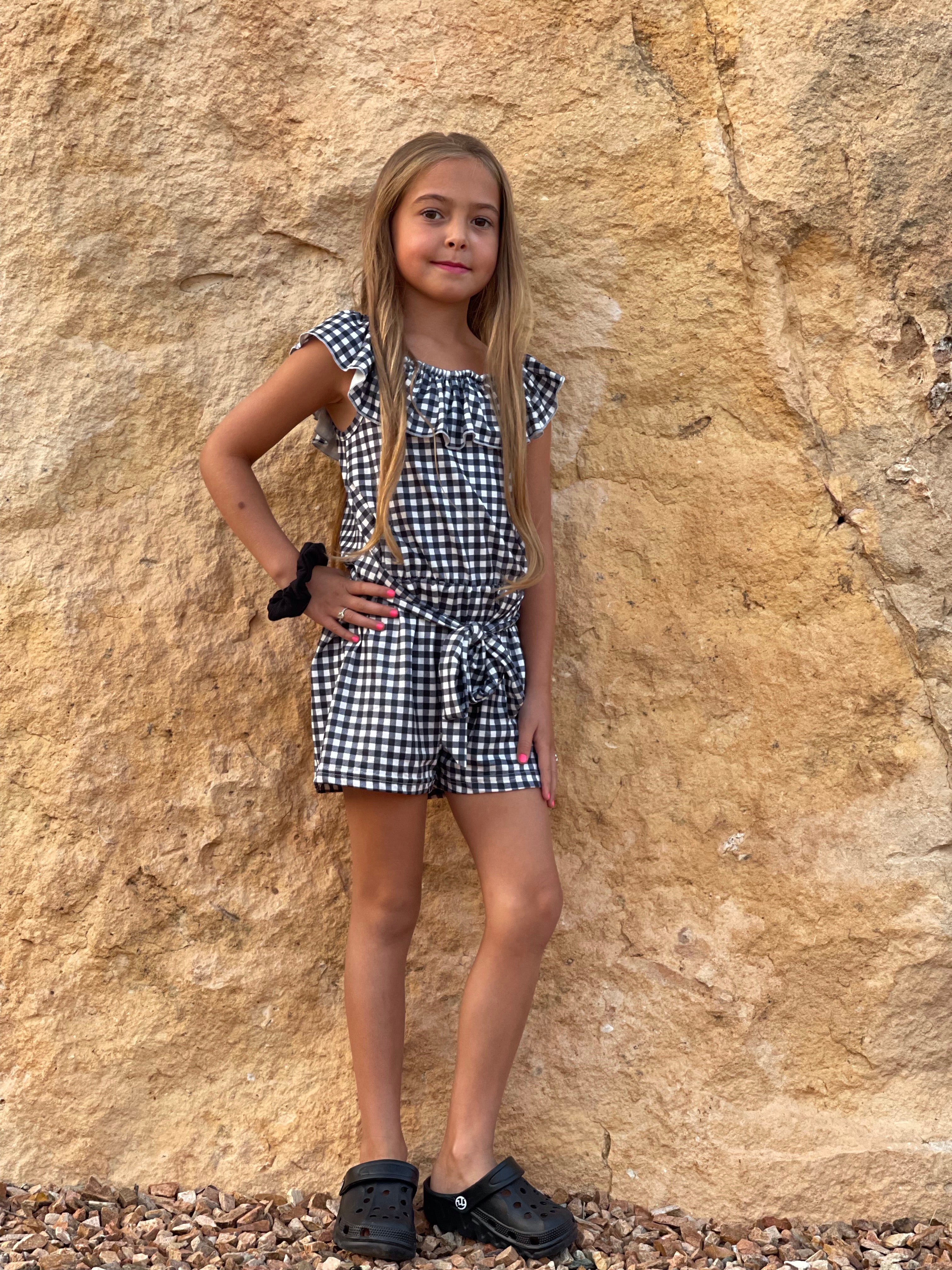 Children’s Plaid romper