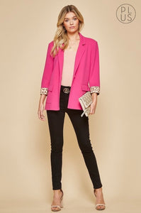 Pink Blazer- plus size