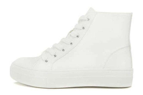 High top sneakers- white