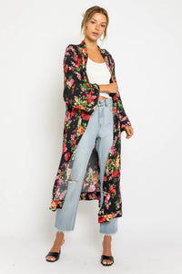 Midnight Floral Kimono