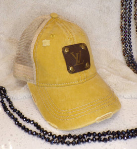 Upcycled LV C.C. “Criss Cross” Baseball Hat