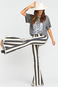 Striped MuMu Blue Bell Bottoms