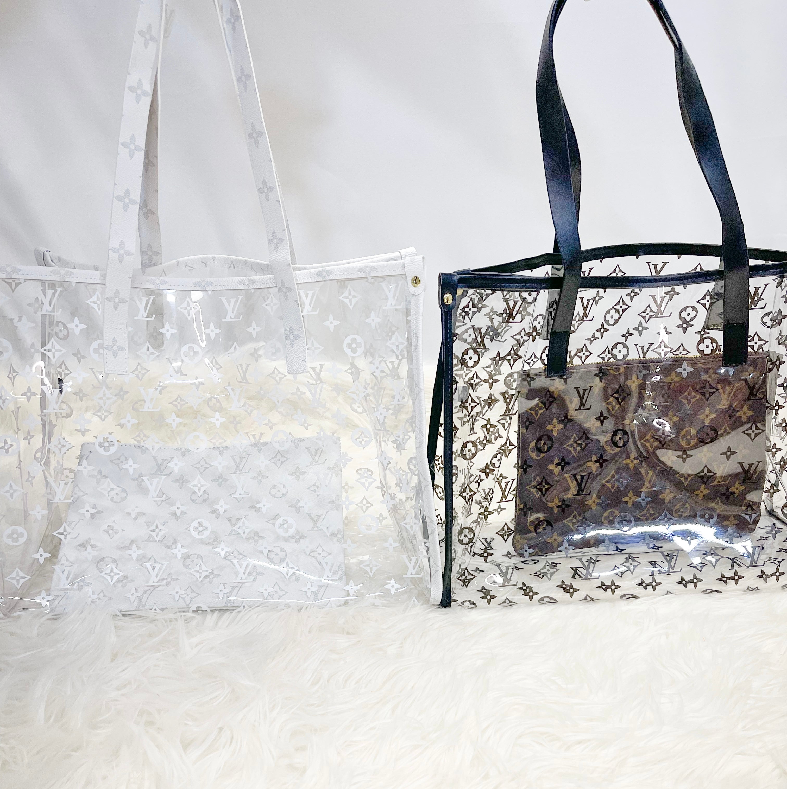 Louie” Clear Bag & Clutch – Swanky Indian Boutique