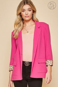 Pink Blazer- plus size