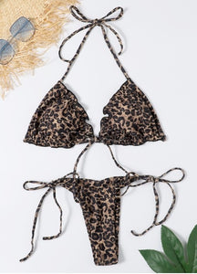 Leopard Ruffle Bikini
