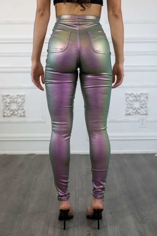 Men's Plus Size Holographic Disco Pants