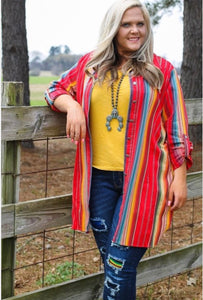 Plus size Serape Tunic