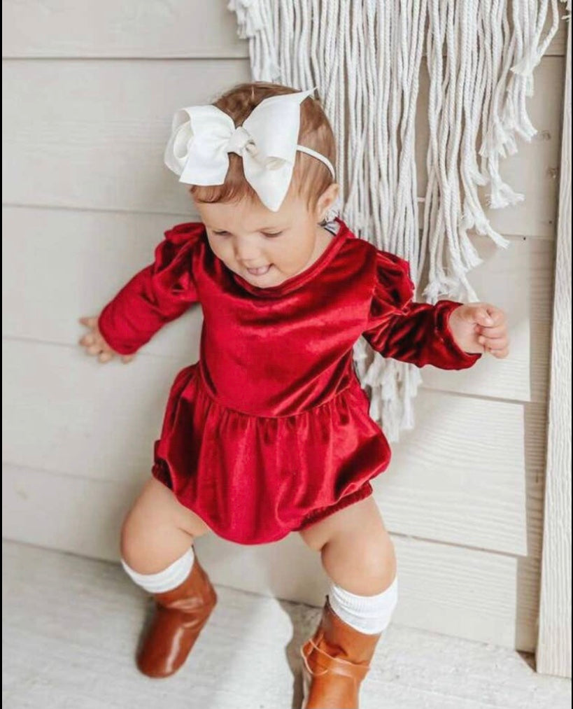 Velour Bubble Romper