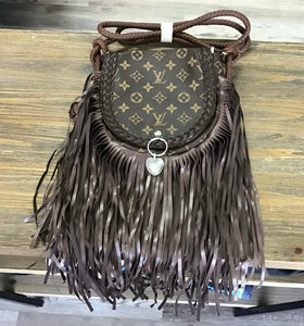 LV Inspired Kid Pouch