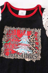 Girls Christmas Romper