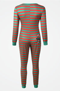 Curvy Girl Holiday Striped Pajamas