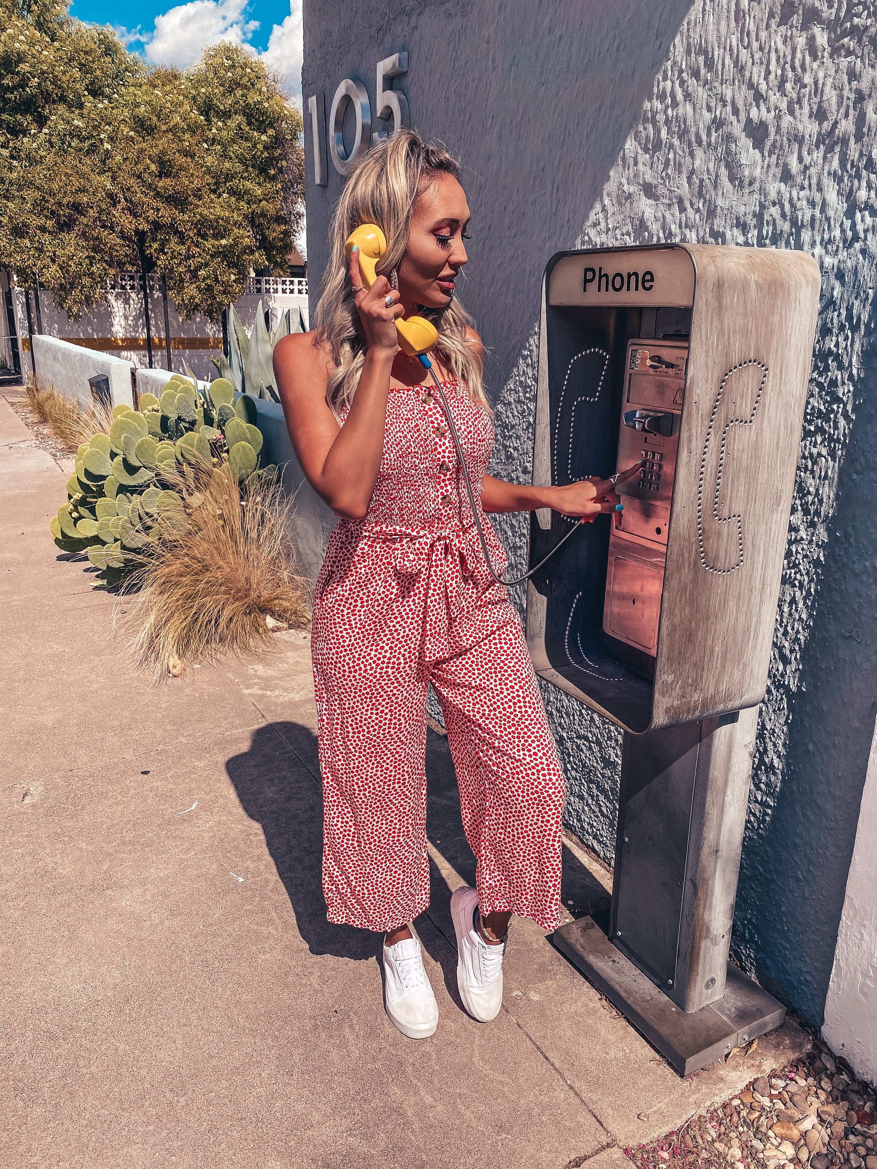 Red Daisy Jumpsuit