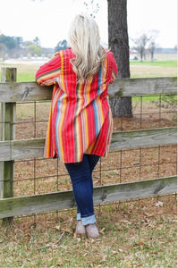 Plus size Serape Tunic