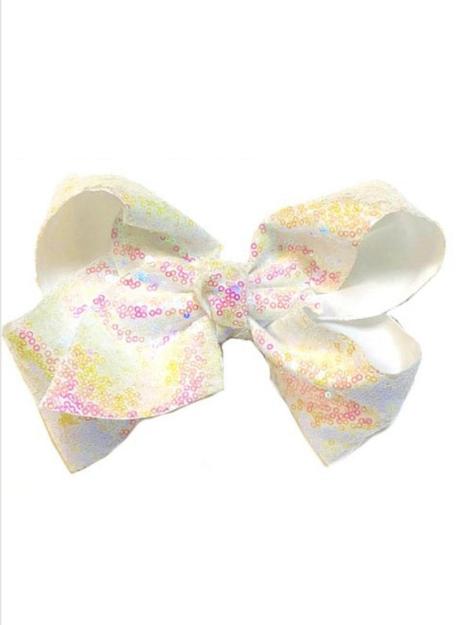 Sequin Hair Bow (2 colors)